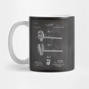 Smoking Pipe Patent - Pipe Smoker Tobacco Art - Black Chalkboard Mug